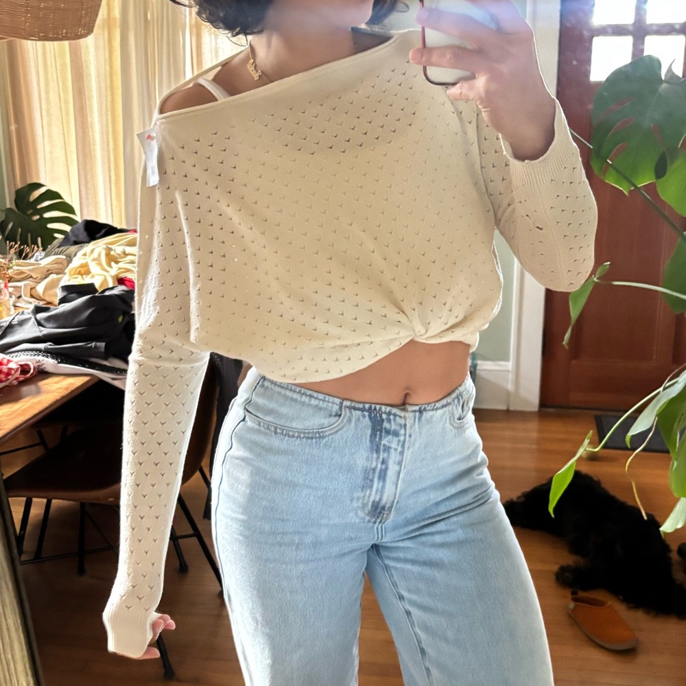 Vince Cream Cashmere/Wool Sweater